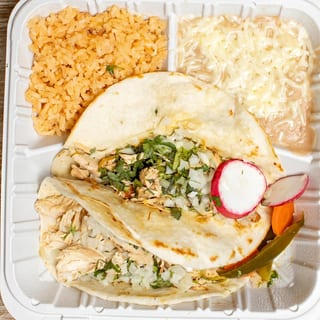 #4 Two Soft Flour Tacos